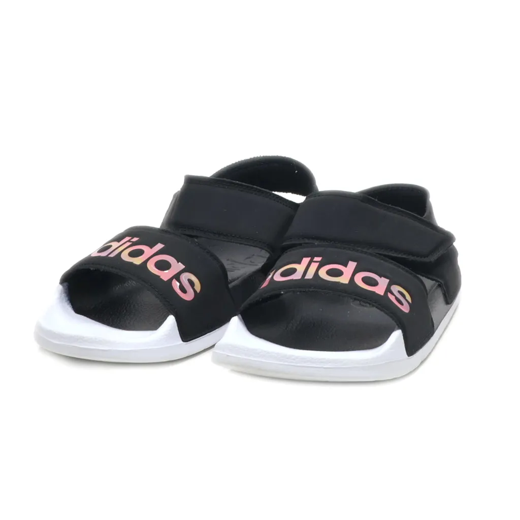 Adidas Adilette Flat Sandals Fabric Black Colour For Kids