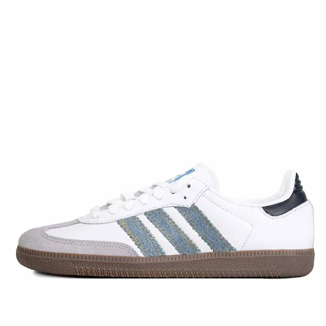 Adidas Samba in Blu Denim Jeans