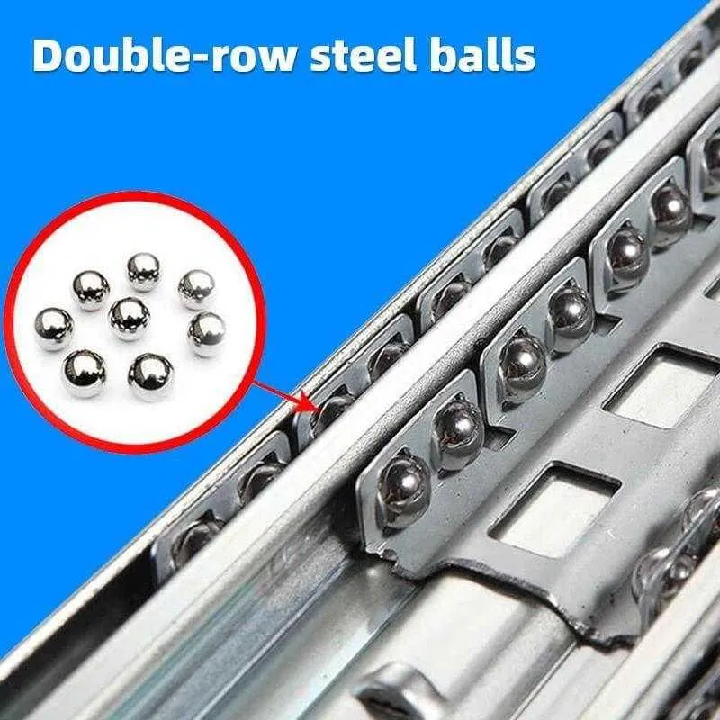 AOLISHENG 330lbs DIY Heavy Duty Slide Rails Industrial Drawer Slides 1 Pair - A2071