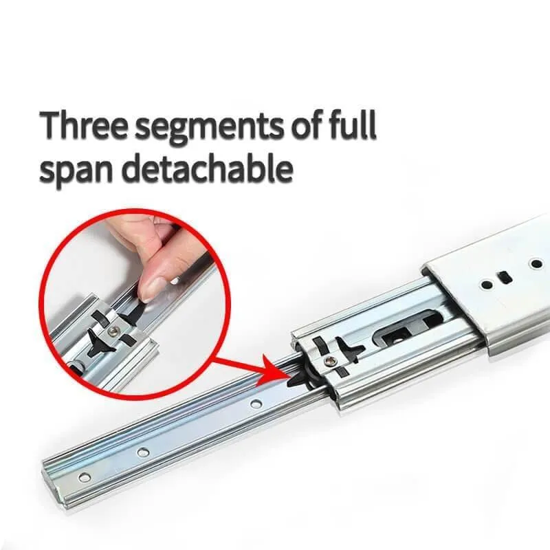 AOLISHENG 330lbs DIY Heavy Duty Slide Rails Industrial Drawer Slides 1 Pair - A2071