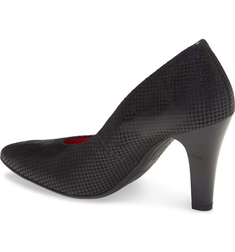 Ara Women's Franziska Heels- Black Houndstooth