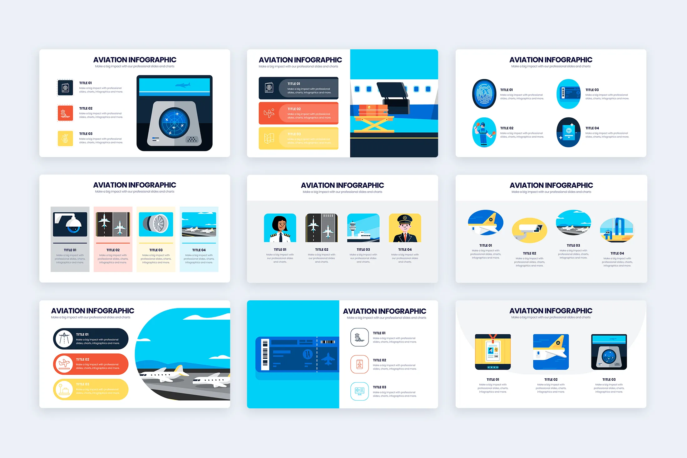Aviation Keynote Infographic Template