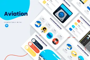Aviation Keynote Infographic Template