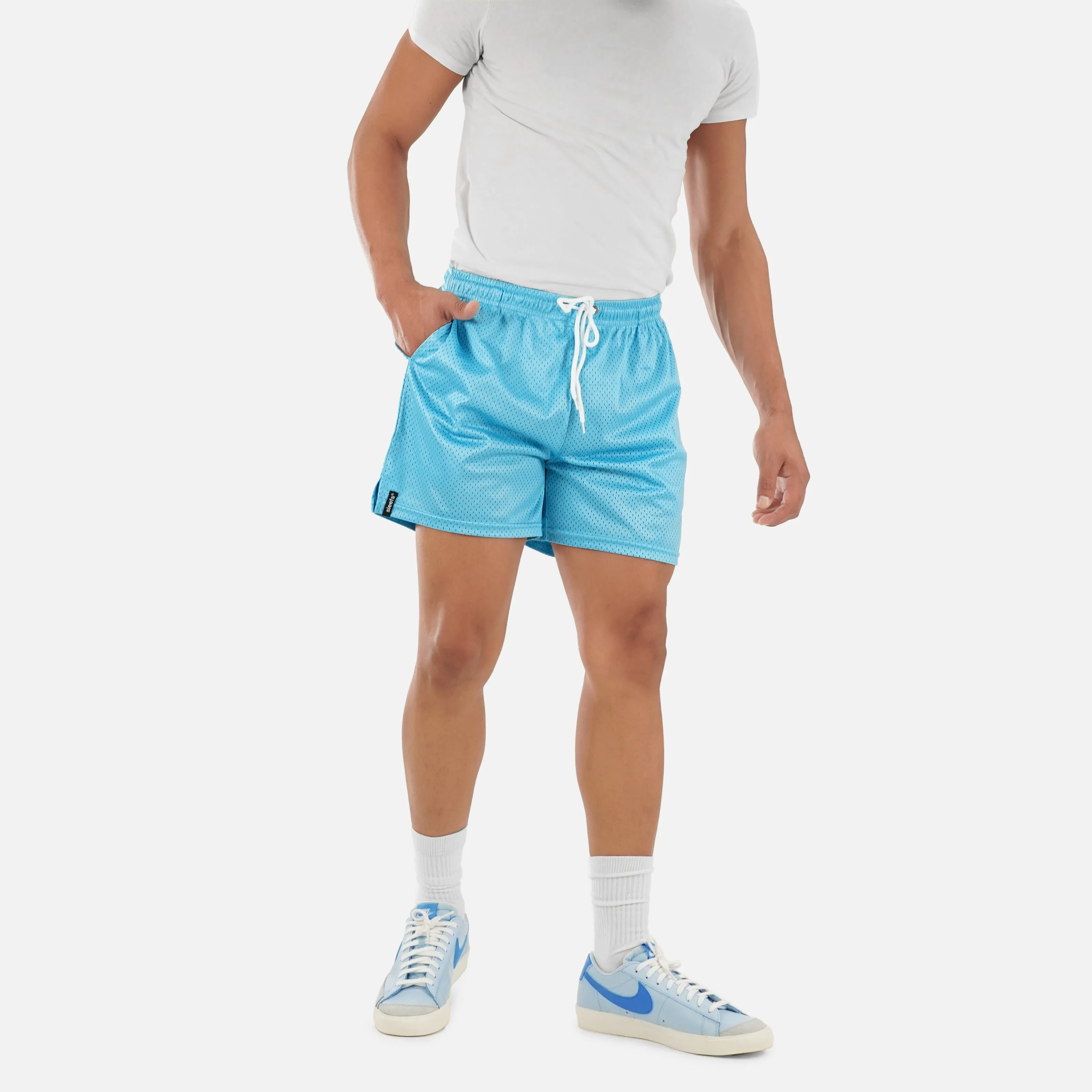 Baby Blue Shorts - 7"