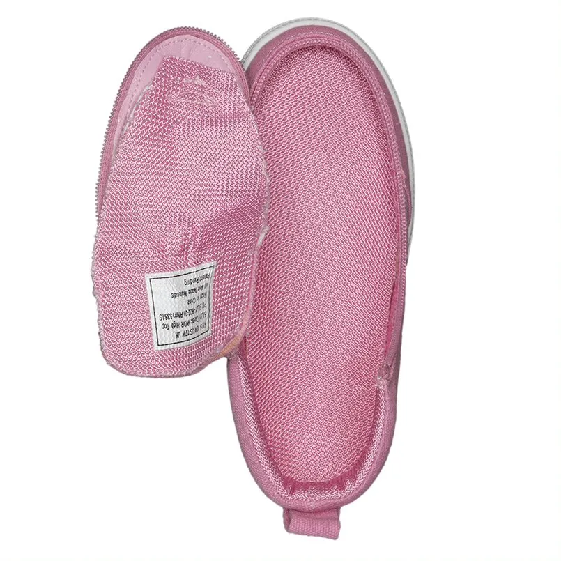 Billy Footwear (Kids) DR Fit - High Top DR Pink Canvas Shoes