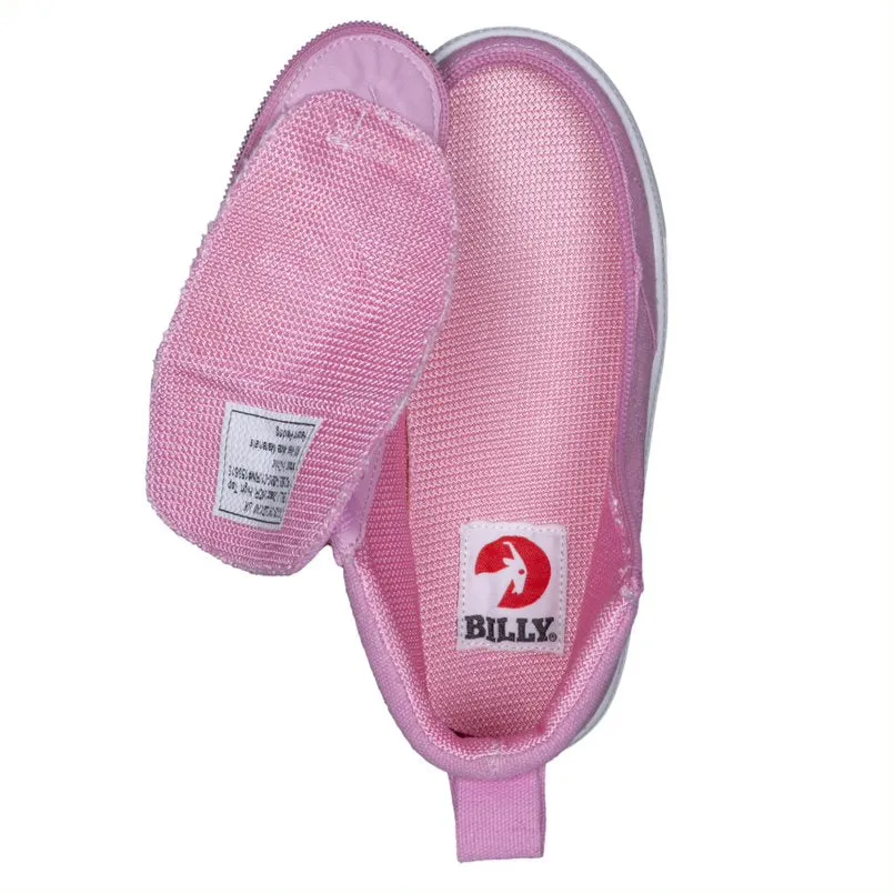Billy Footwear (Kids) DR Fit - High Top DR Pink Canvas Shoes
