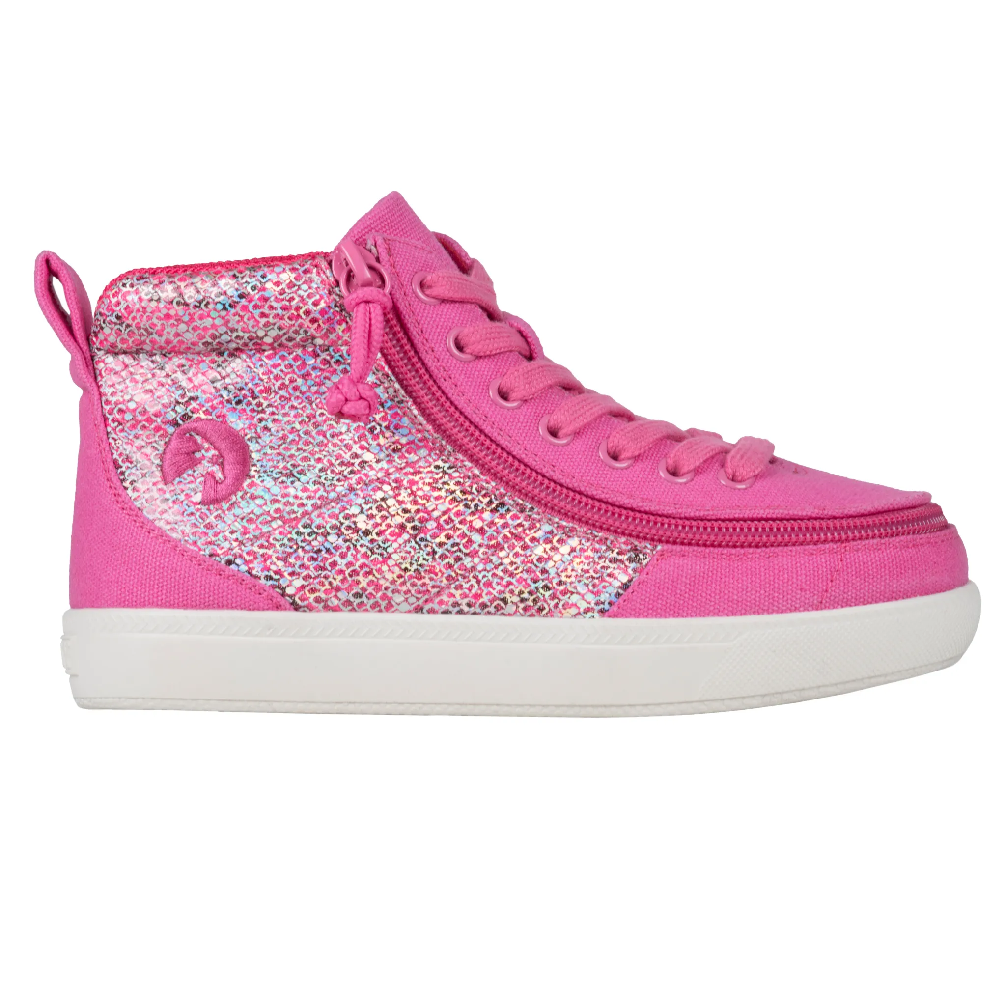 Billy Footwear (Toddlers)  DR Fit - High Top DR Fuchsia Snake Canvas Shoes Clearance