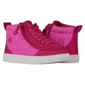Billy Footwear (Toddlers) DR Fit - High Top DR Pink Print Cells Canvas Shoes CLEARANCE