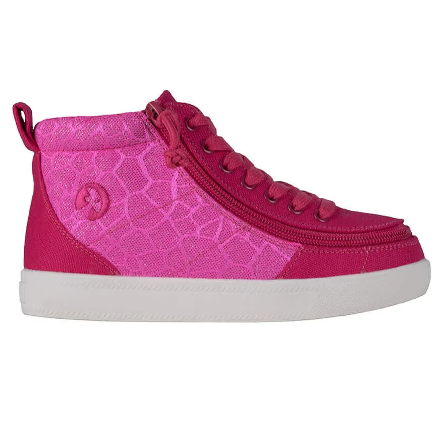 Billy Footwear (Toddlers) DR Fit - High Top DR Pink Print Cells Canvas Shoes CLEARANCE