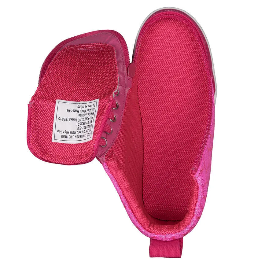 Billy Footwear (Toddlers) DR Fit - High Top DR Pink Print Cells Canvas Shoes CLEARANCE
