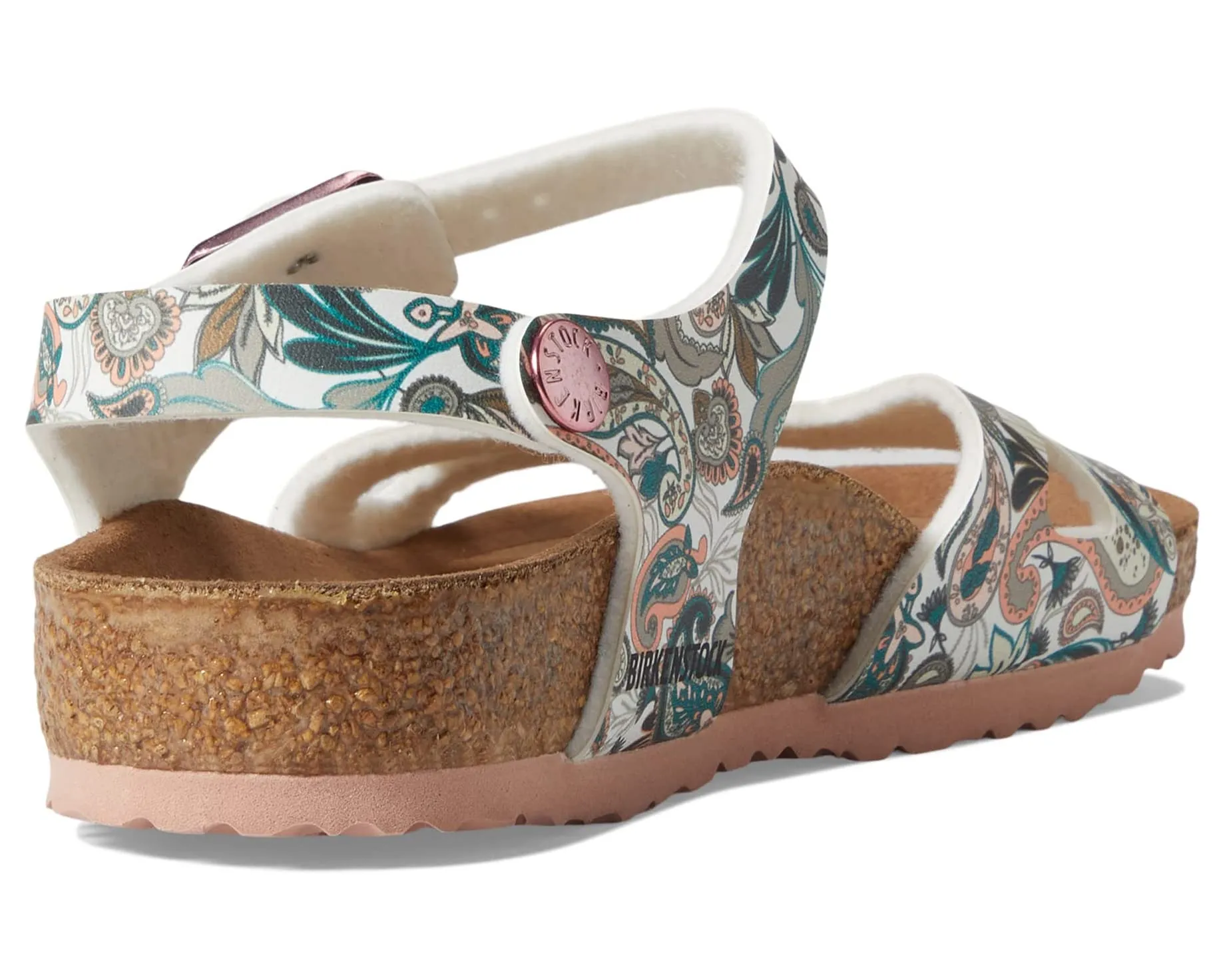 Birkenstock Rio Vegan | Paisley Light Rose Kids Sandals