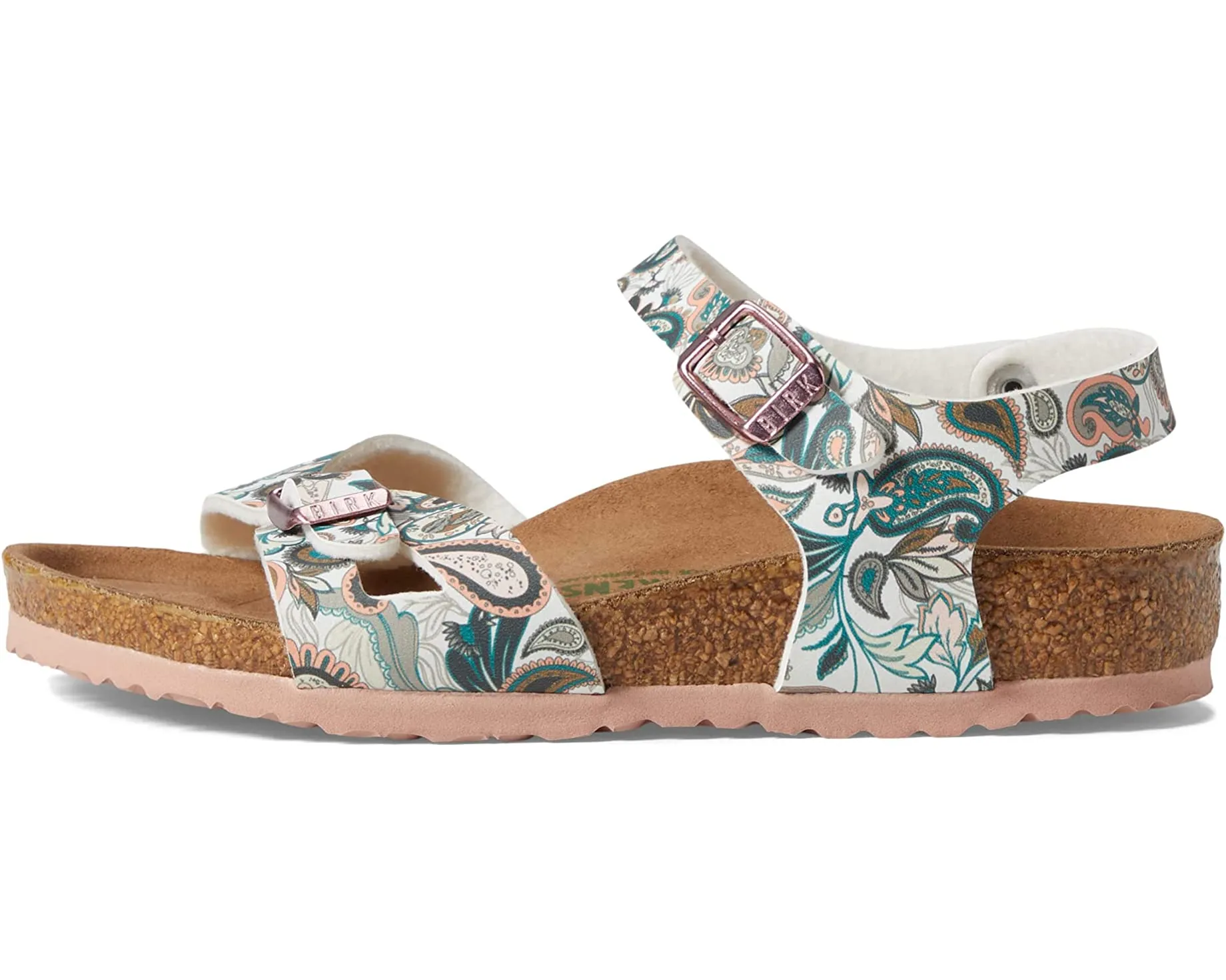Birkenstock Rio Vegan | Paisley Light Rose Kids Sandals