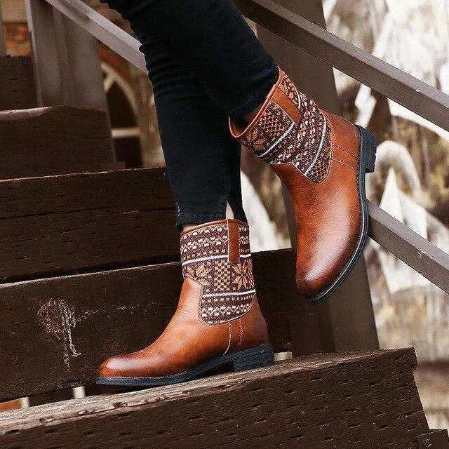 Boho Low Heel Boot