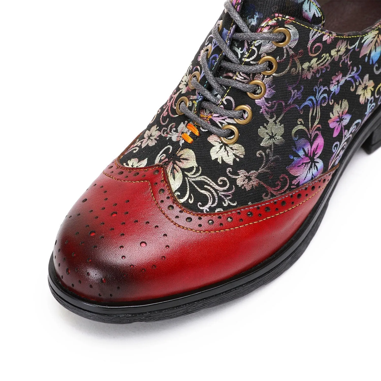 Boho Vintage Comfy Casual Floral Flat Shoes