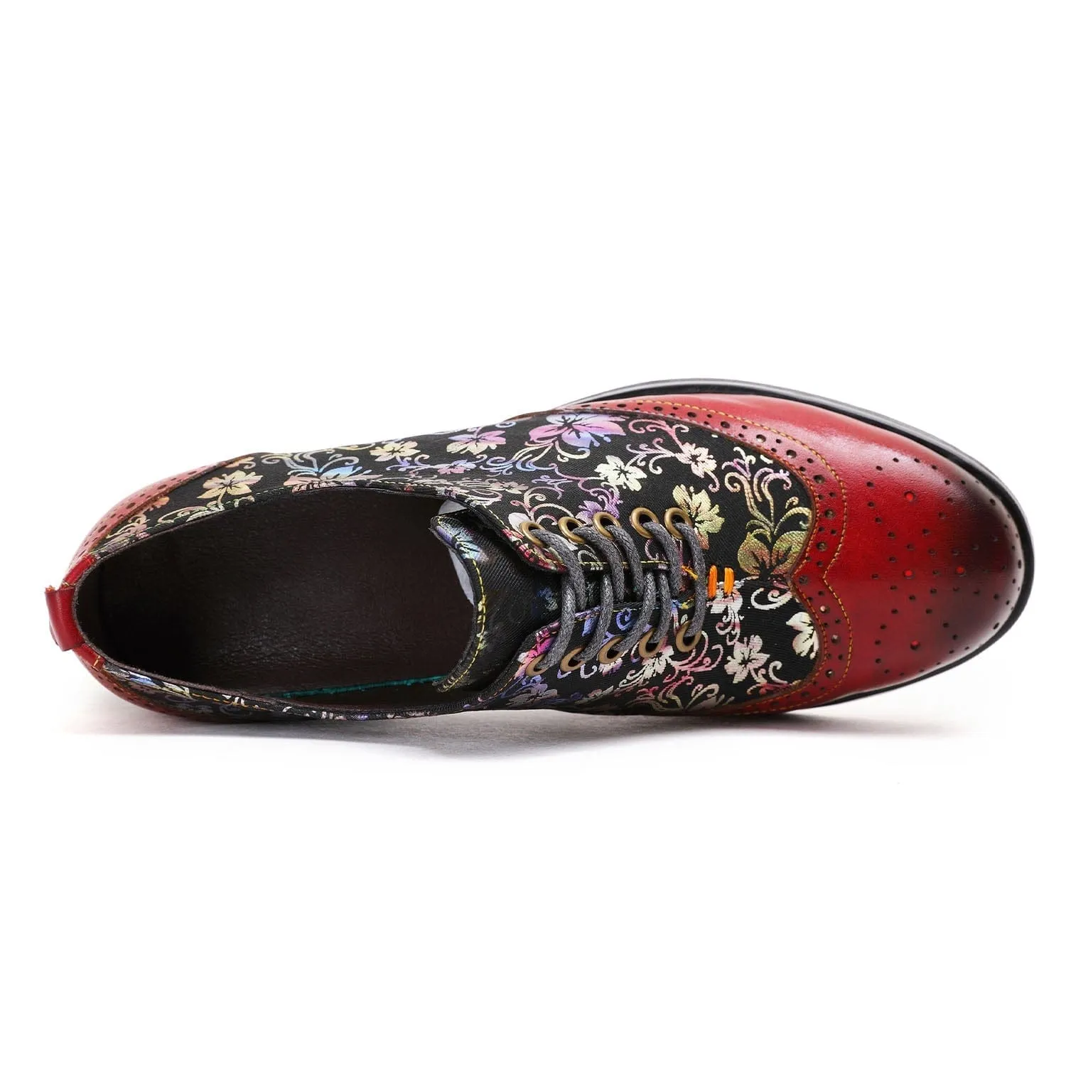 Boho Vintage Comfy Casual Floral Flat Shoes