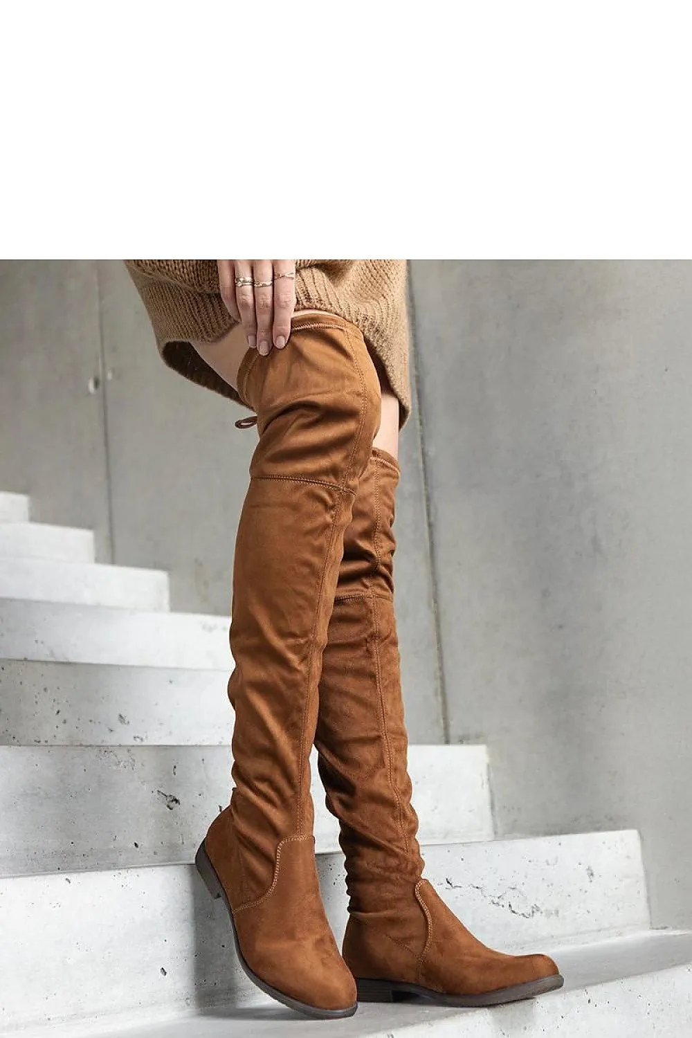 Brown Long Platform Boots