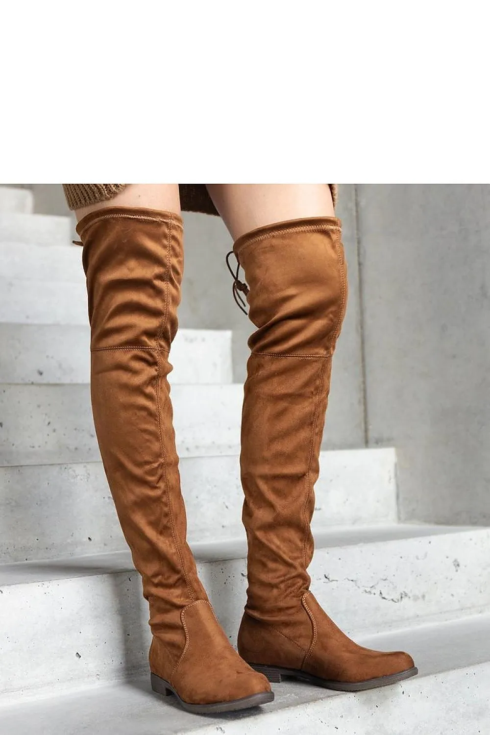 Brown Long Platform Boots