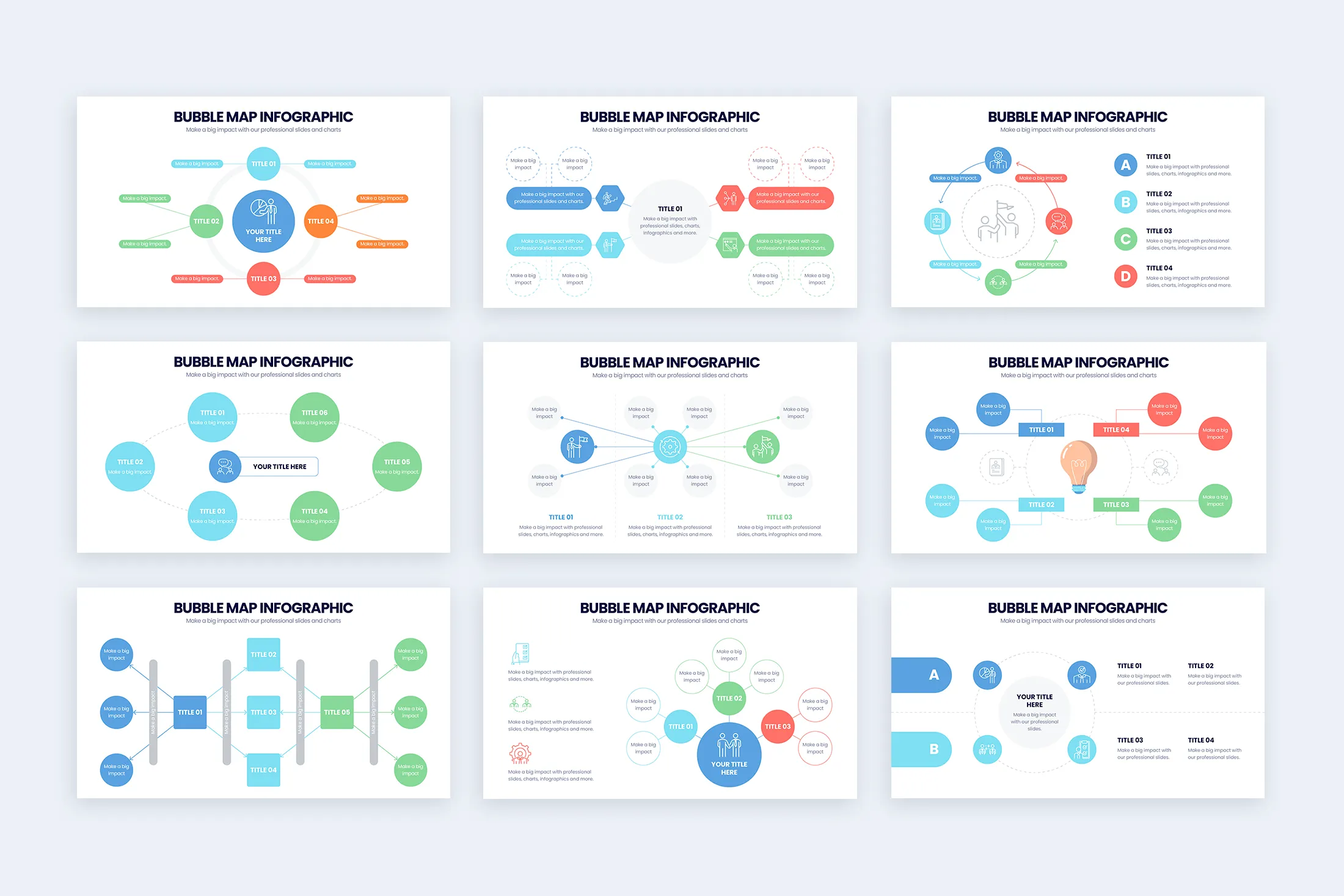 Bubble Map Google Slides Infographic Template