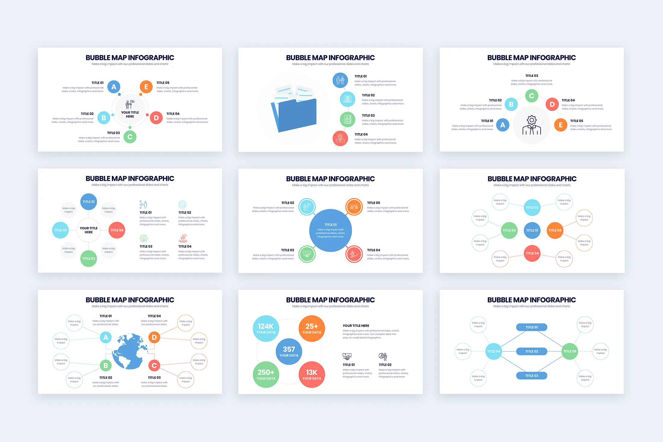 Bubble Map Google Slides Infographic Template