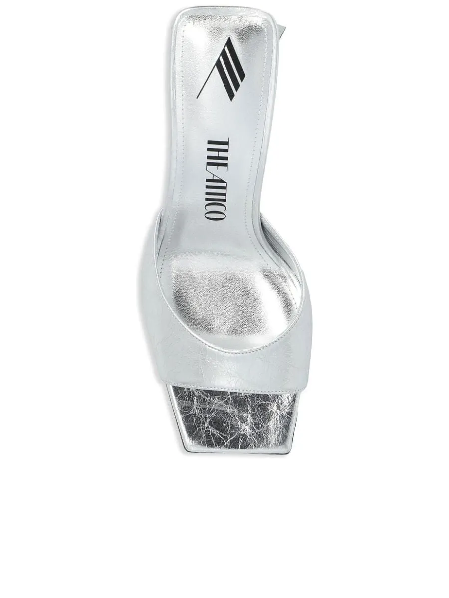 Crinkled Finish Sandals