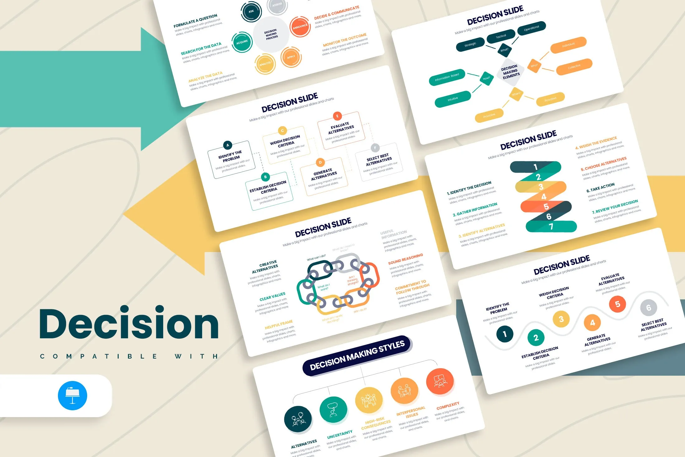 Decisions Keynote Infographic Template