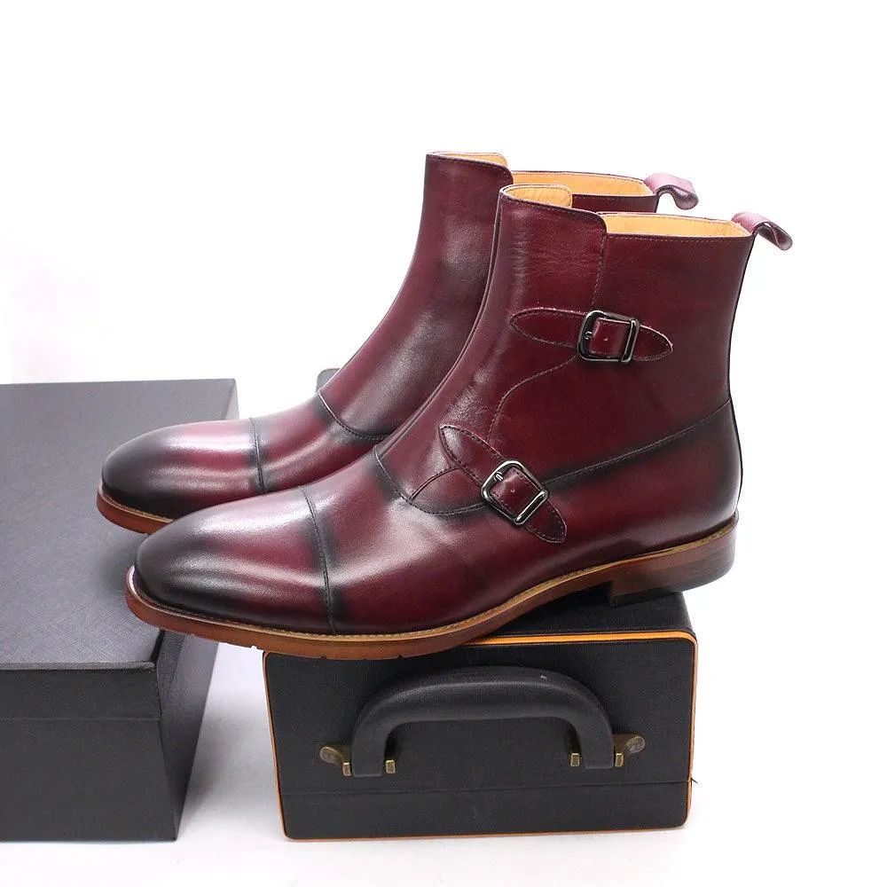 FELIX Men's Leather Mid-Calf Handmade Boots
