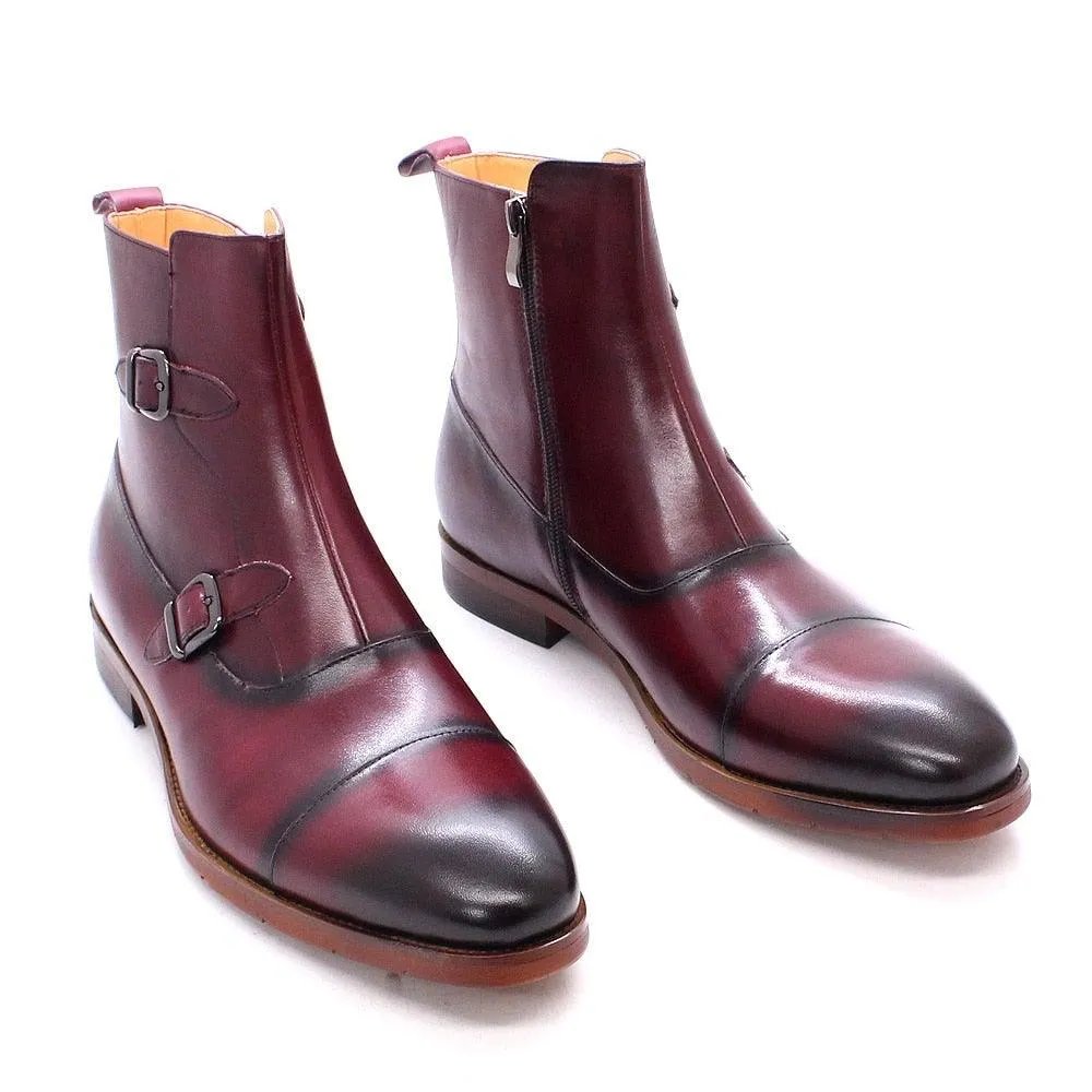 FELIX Men's Leather Mid-Calf Handmade Boots