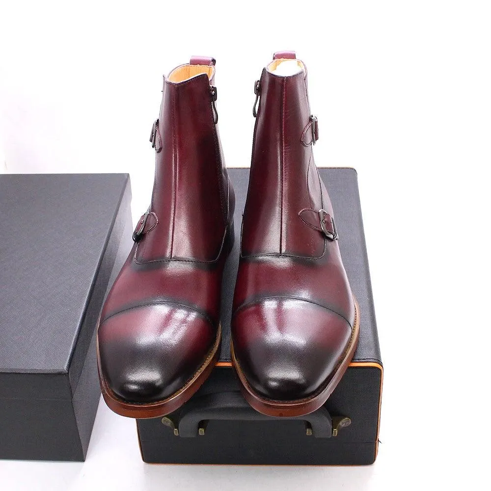 FELIX Men's Leather Mid-Calf Handmade Boots