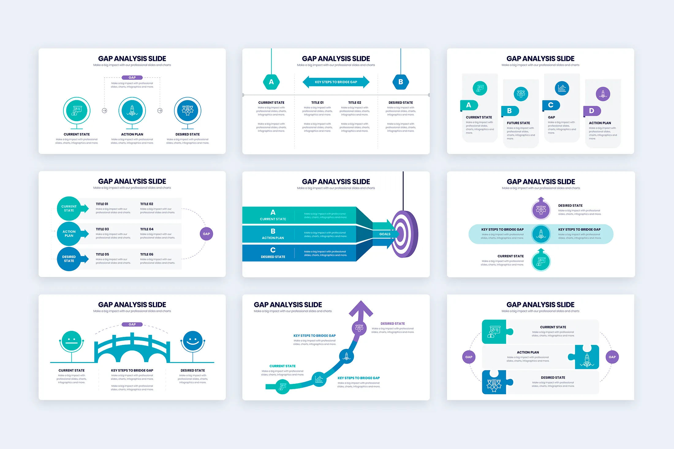 Gap Analysis Illustrator Infographic Template