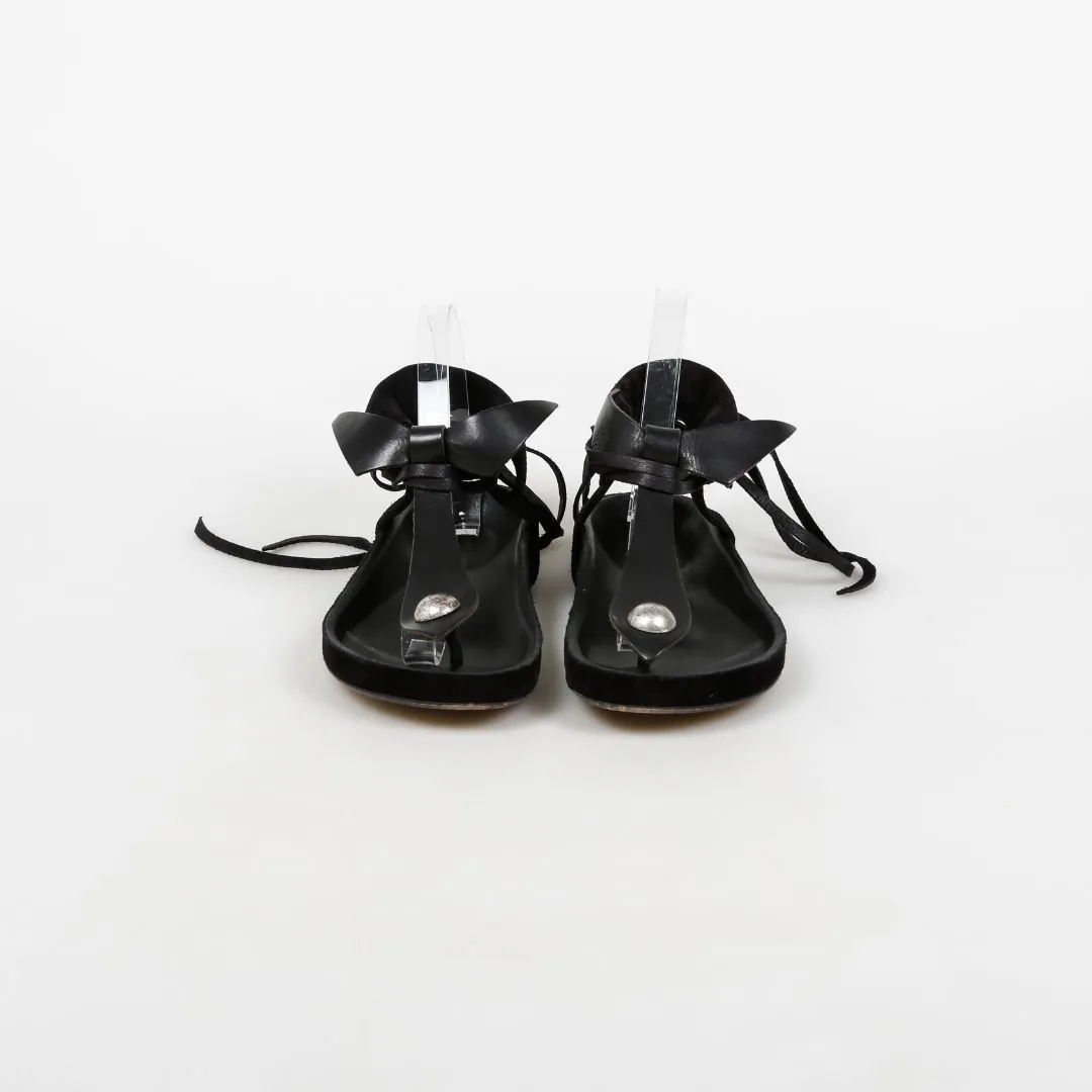Isabel Marant Suede and Leather Sandals Size 37