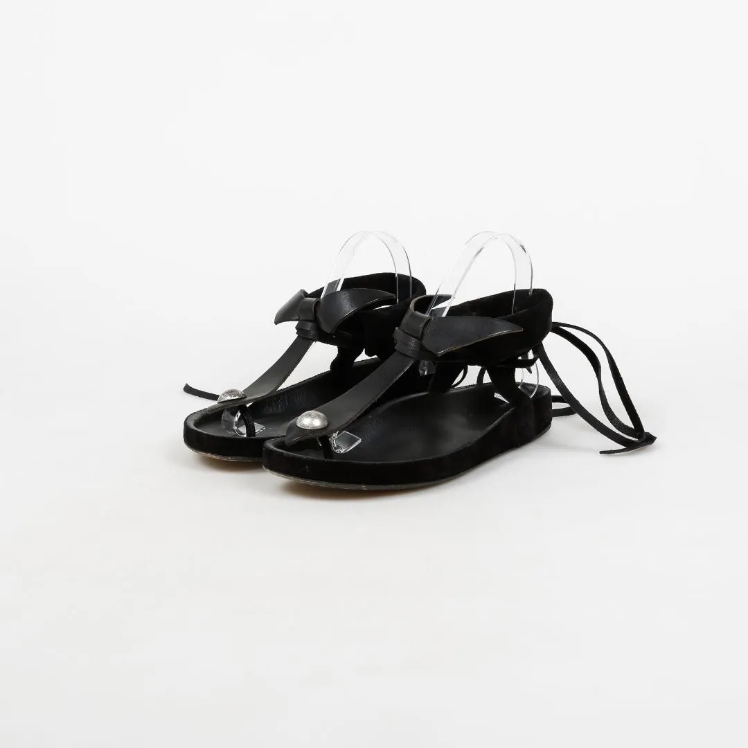 Isabel Marant Suede and Leather Sandals Size 37