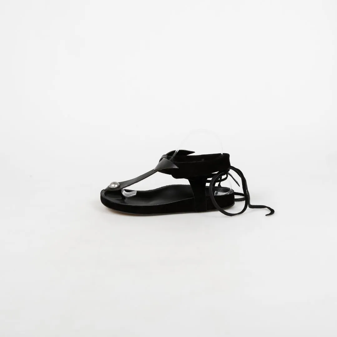 Isabel Marant Suede and Leather Sandals Size 37