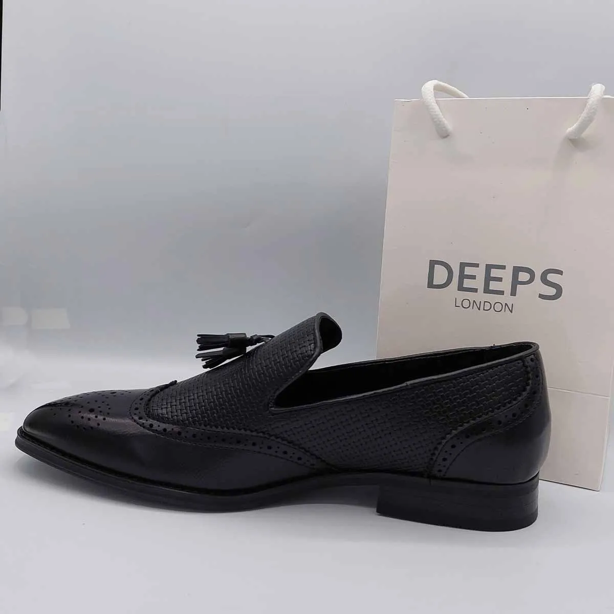 JAMIM MENS VINTAGE MOCCASIN LOAFERS WITH TASSELS AND LEATHER LINING