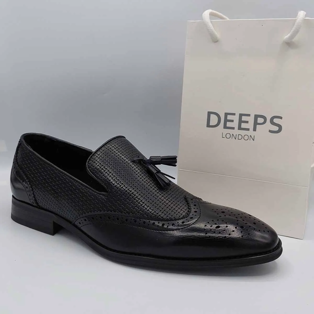 JAMIM MENS VINTAGE MOCCASIN LOAFERS WITH TASSELS AND LEATHER LINING