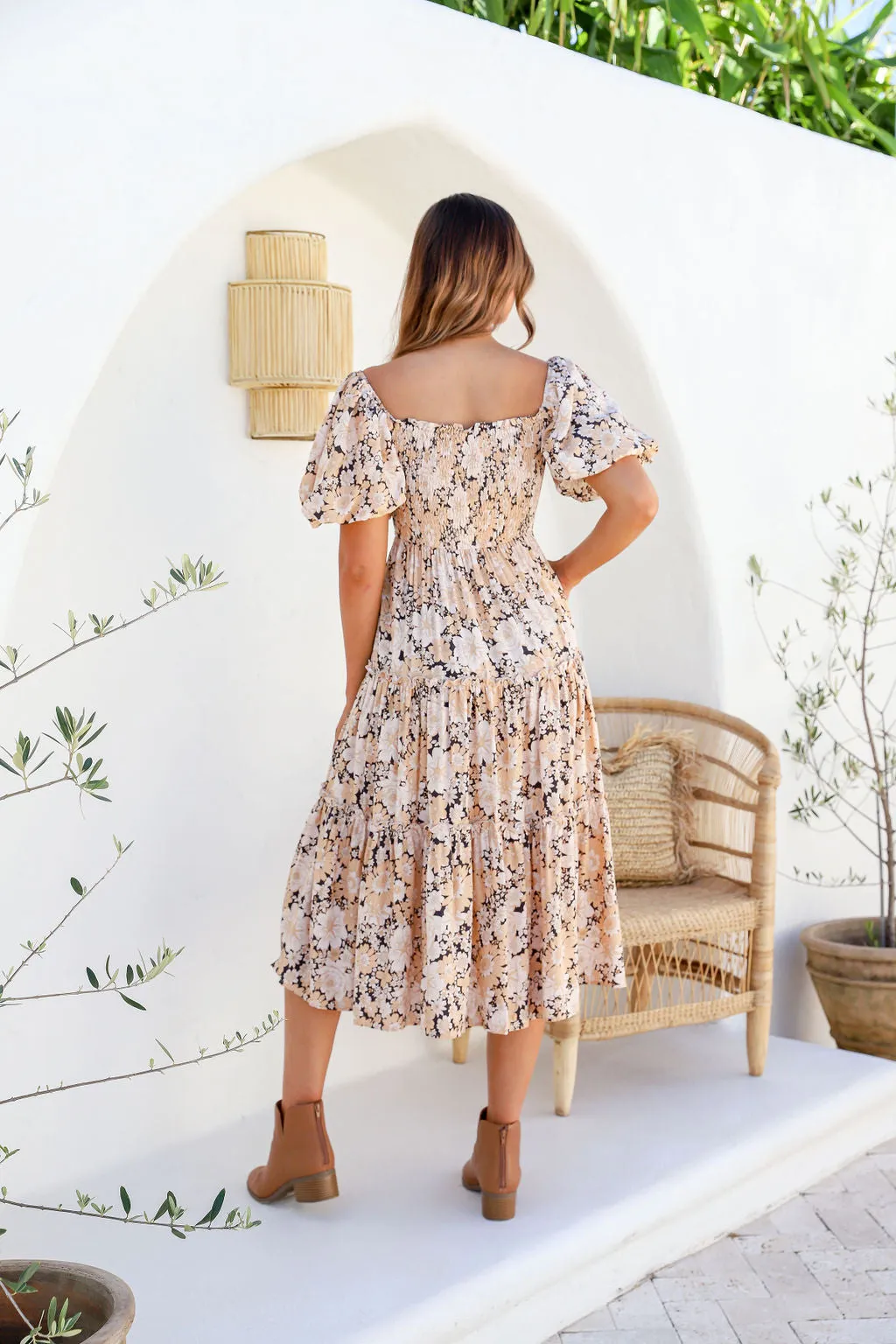 Kimberly Print Midi Dress