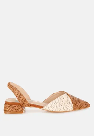 Kinjay Pointy Toe Slingback Sandals