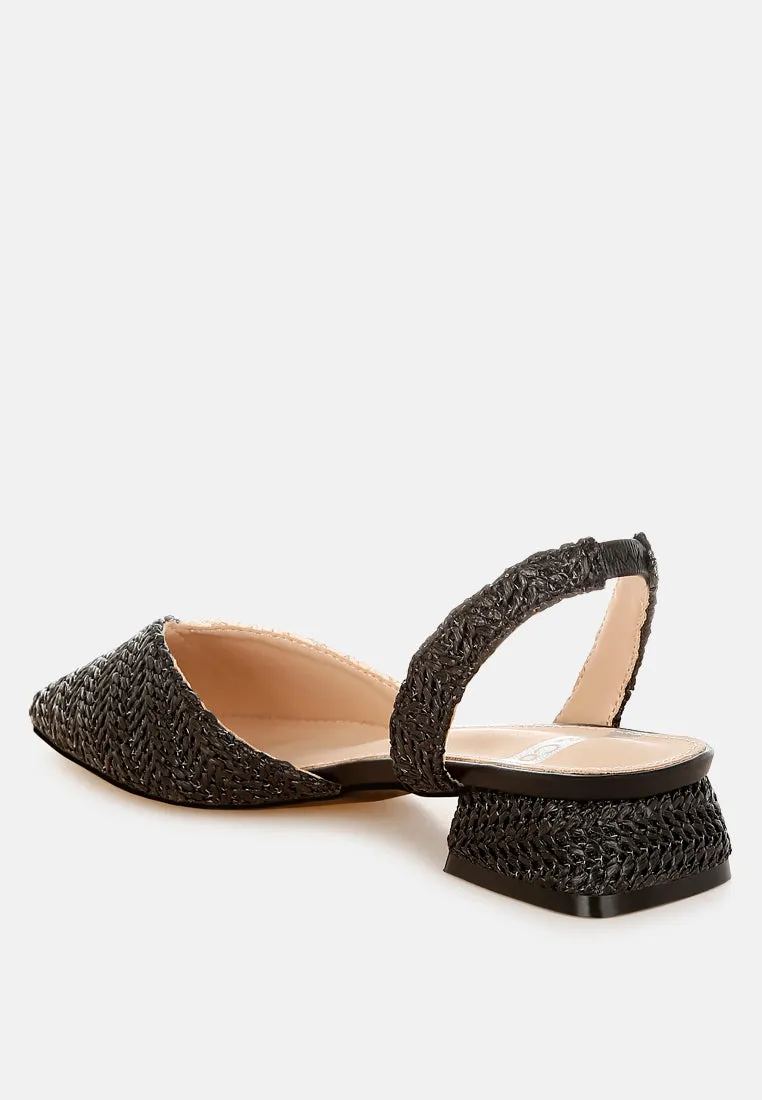 Kinjay Pointy Toe Slingback Sandals