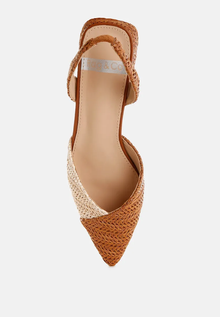 Kinjay Pointy Toe Slingback Sandals