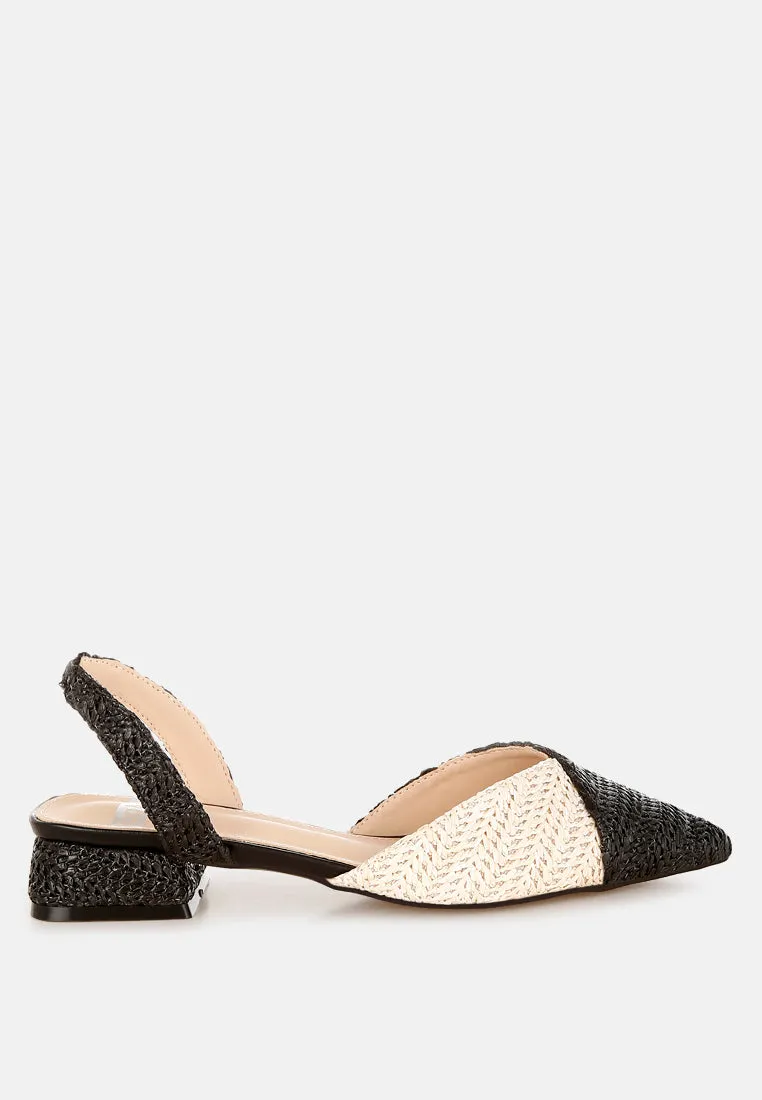 Kinjay Pointy Toe Slingback Sandals