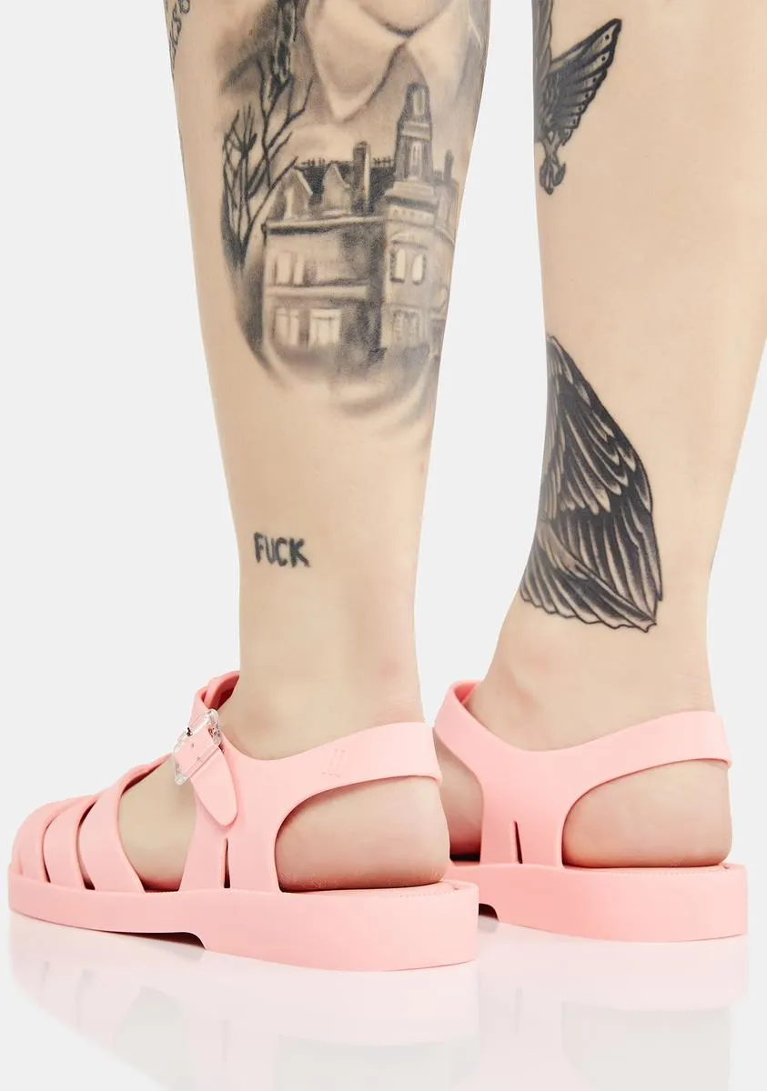 Light Pink Possession Jelly Sandals
