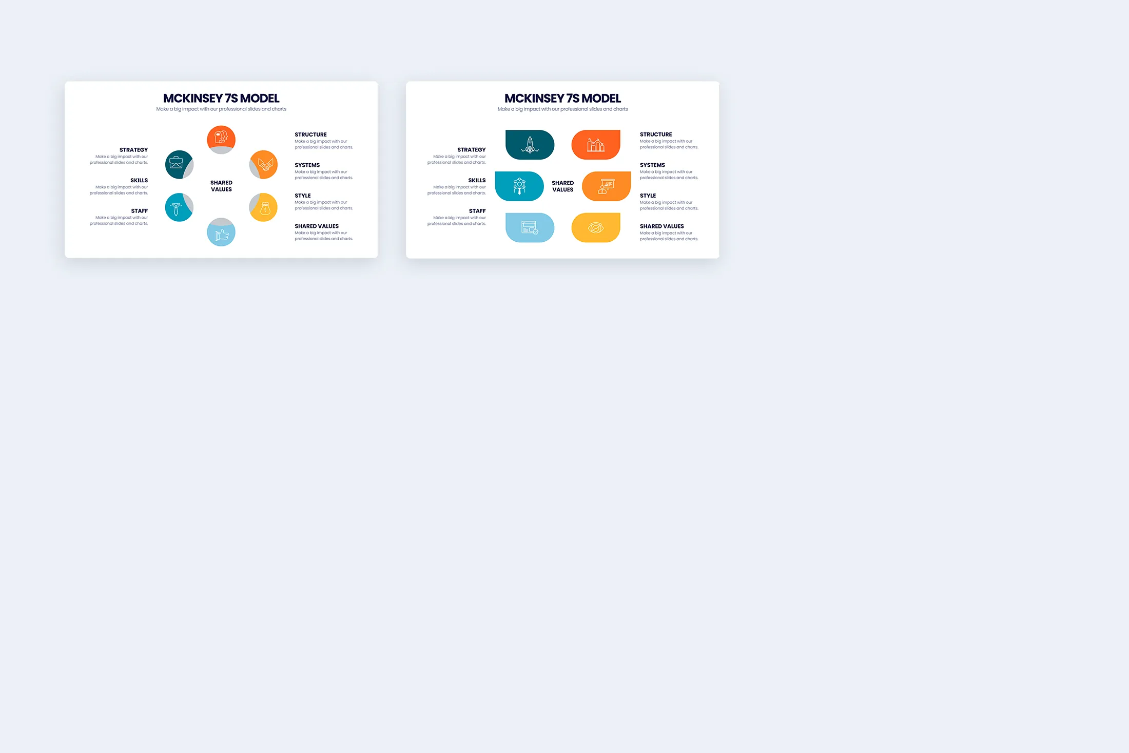 McKinsey 7S Model Illustrator Infographic Template