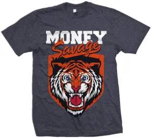 Money Savage - Heather Navy T-Shirt