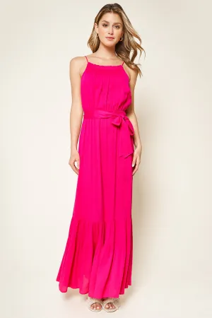 Orchid Ruffled Maxi Dress
