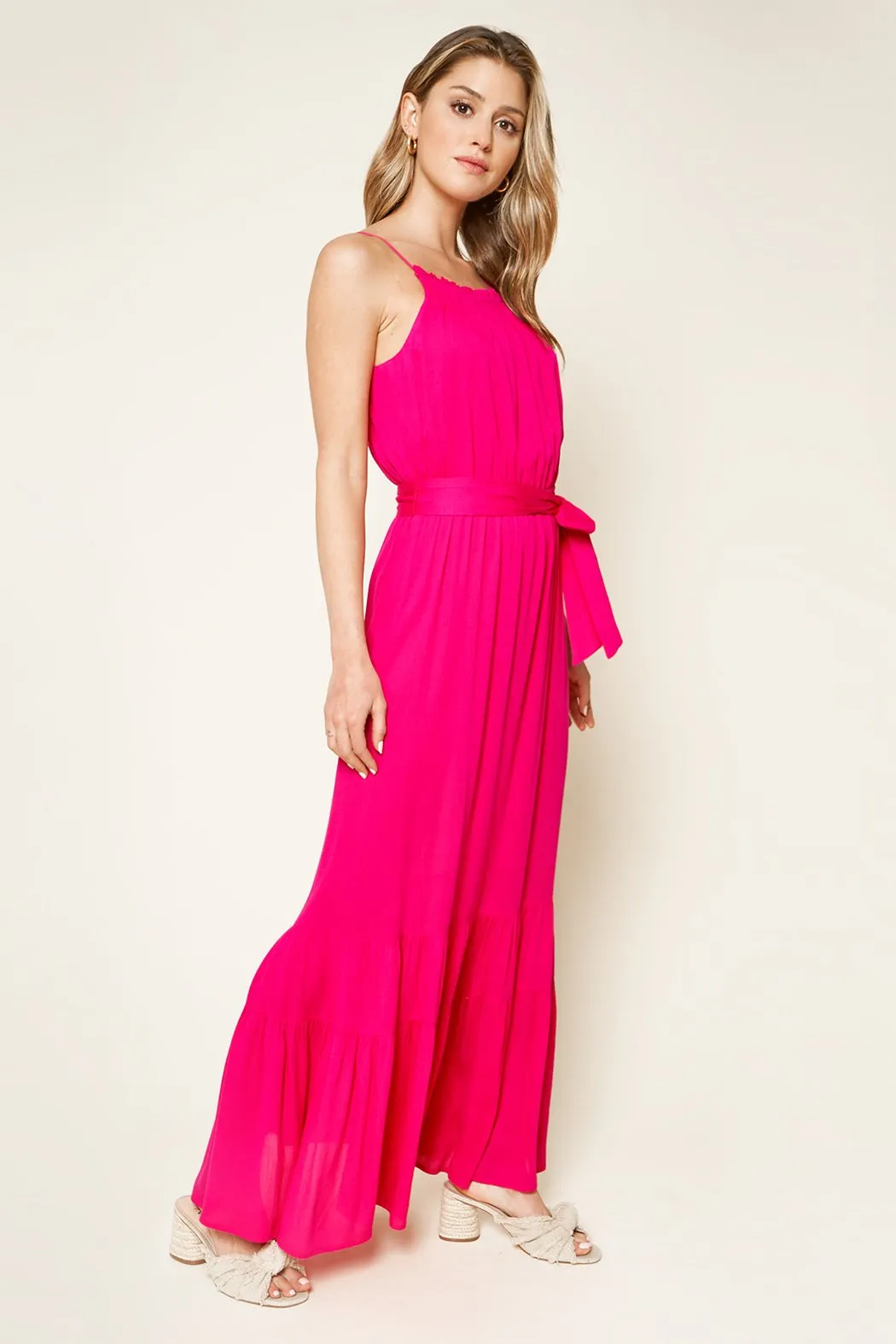Orchid Ruffled Maxi Dress
