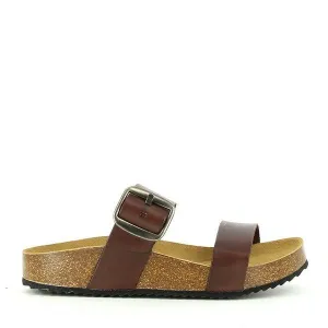 Plakton 343004 Dark Brown Two Strap Sandals