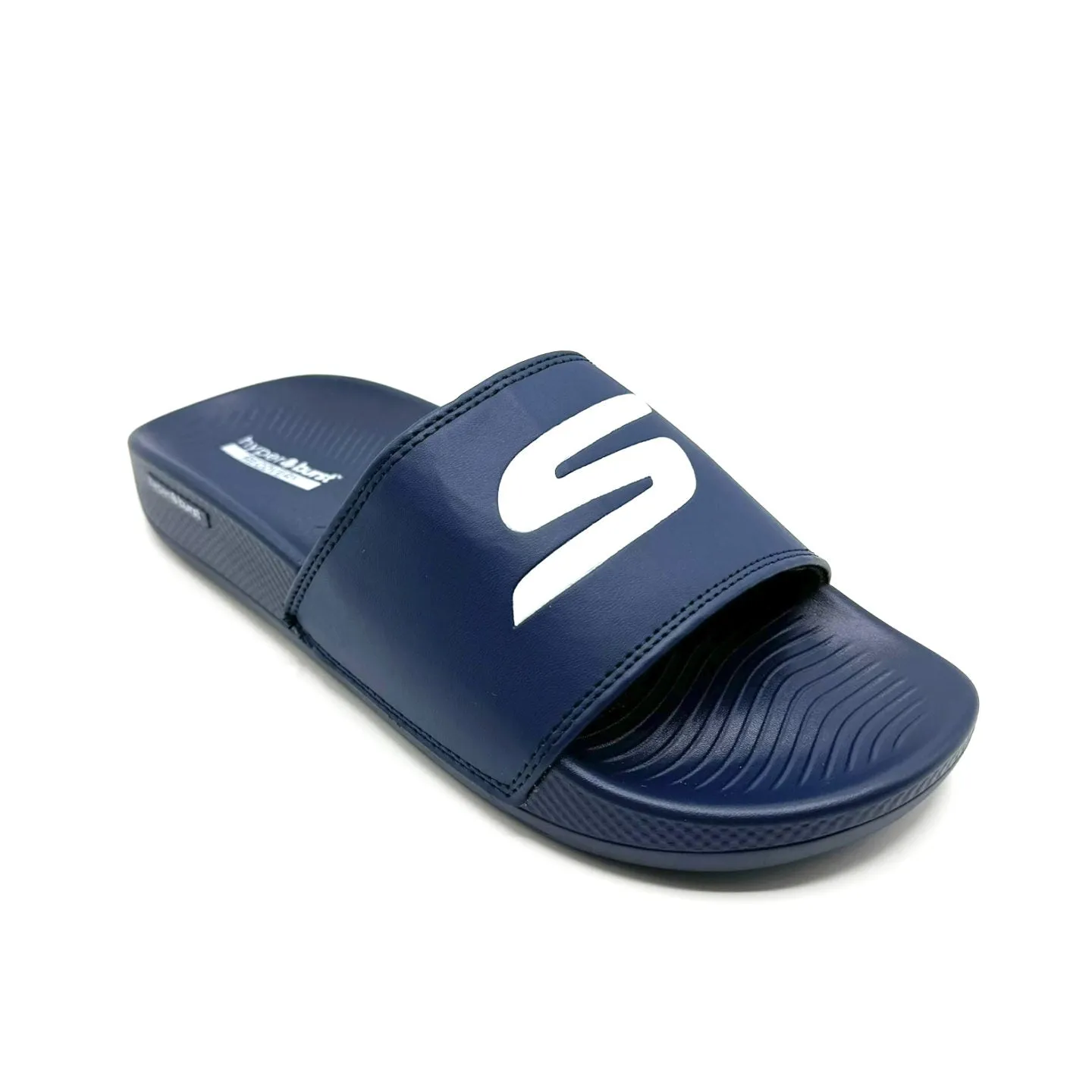 Skechers Hyper Burst Memory Foam Slide Blue