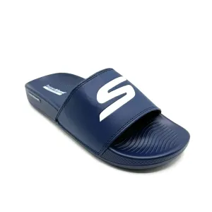Skechers Hyper Burst Memory Foam Slide Blue