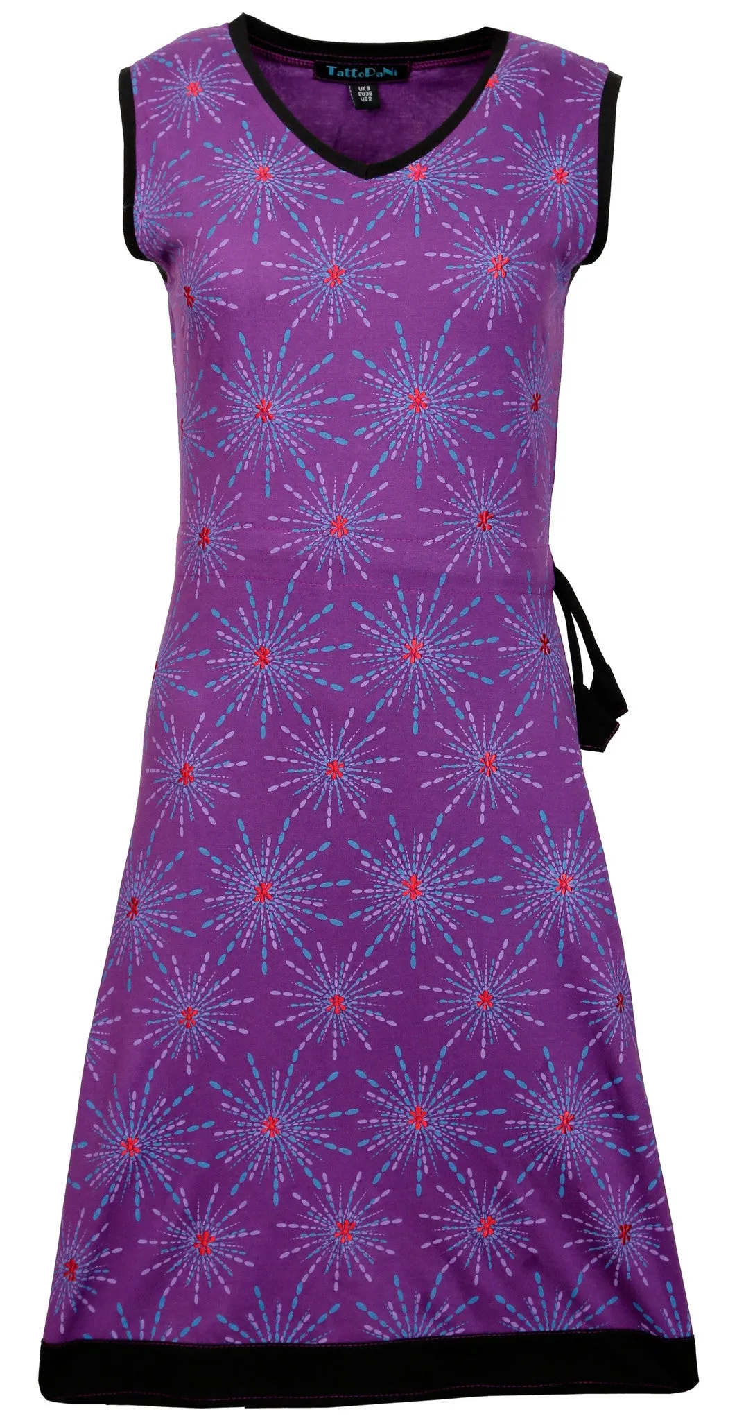 sleeveless-purple-dress-with-flower-prints