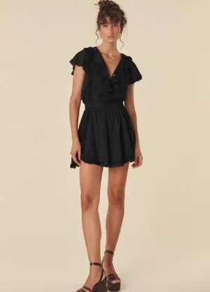 Spell - Dove Lace Mini Dress - Midnight