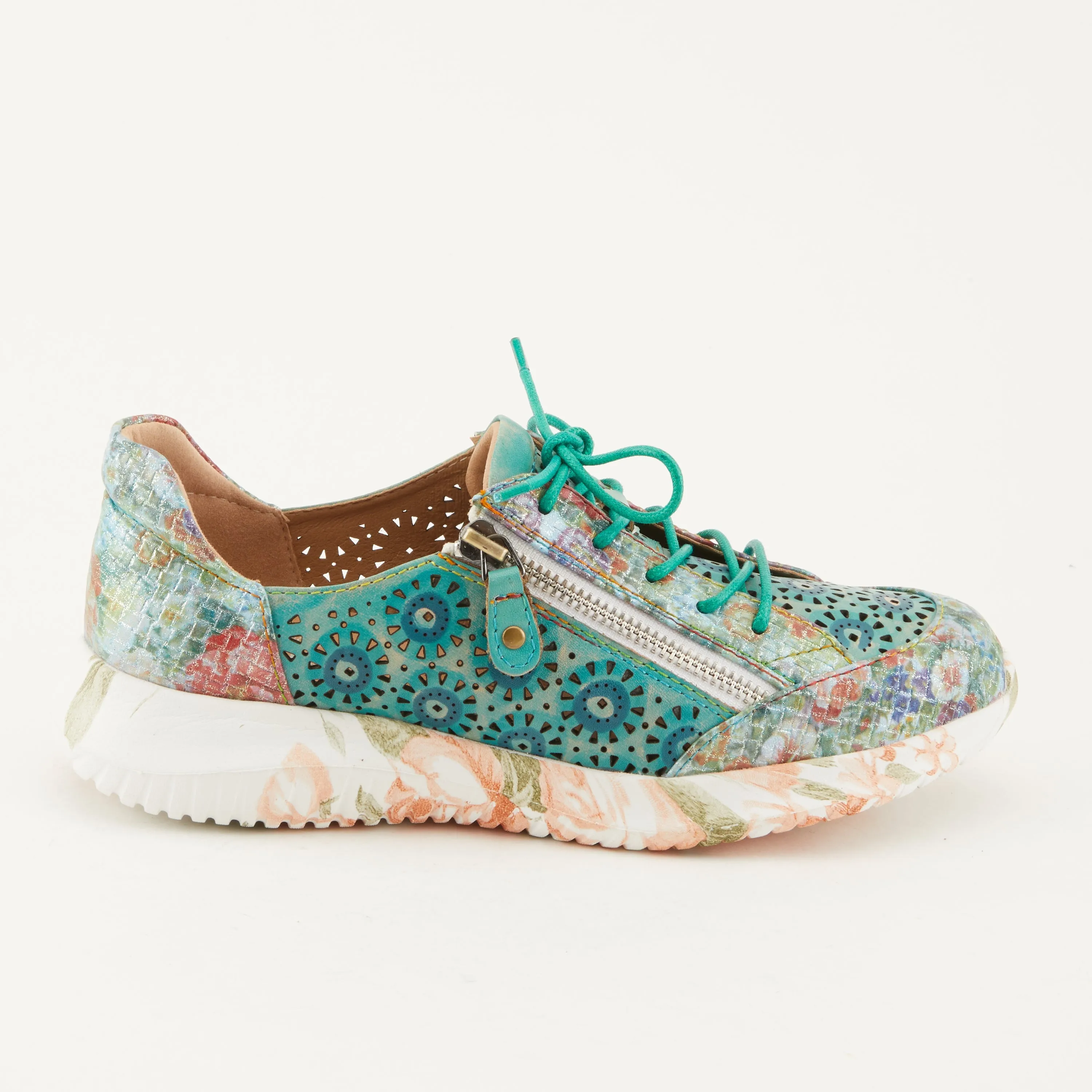 Spring Step Shoes  L'Artiste Jazzies Women's Leather Sneaker With Cutouts